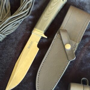 Camp knife- Black Micarta