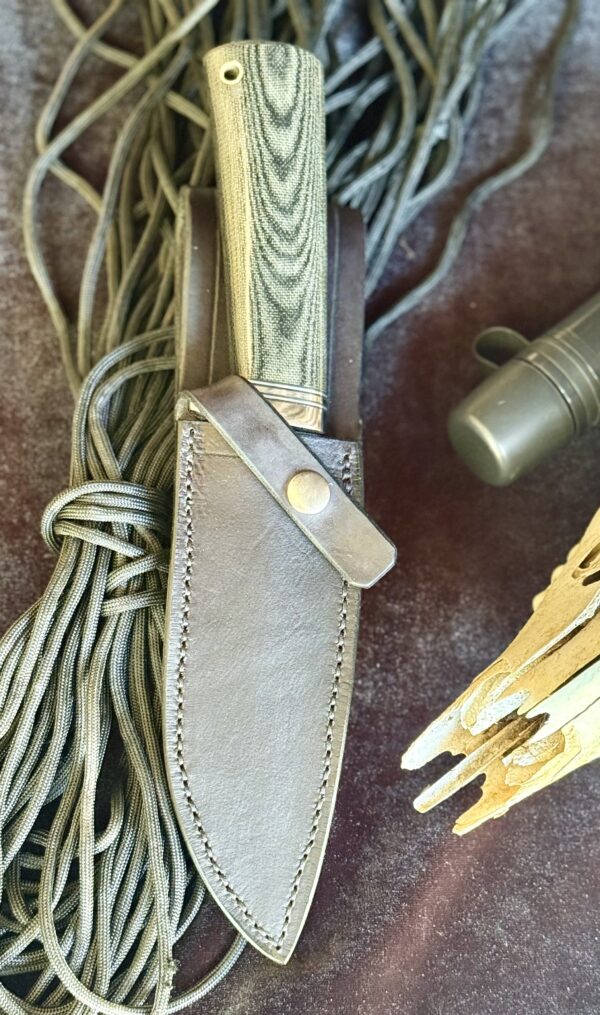 Camp knife- Black Micarta - Image 4