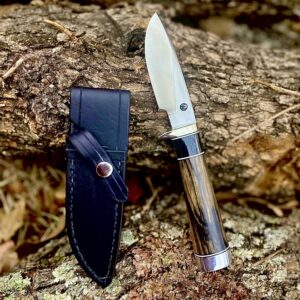 Drop point B&W Ebony