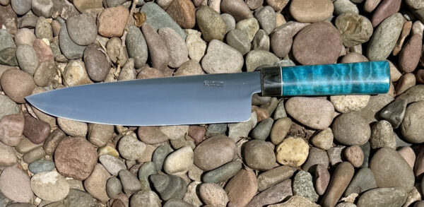 Chef knife- Blue Cotton wood