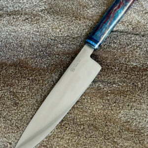 8" Chef- Red and Blue Cotton wood