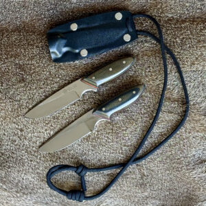 Neck Knife- camo and orange